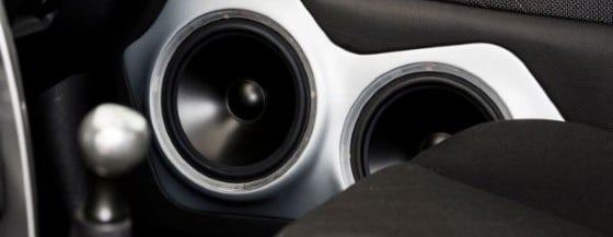 How stop car door rattling speakers